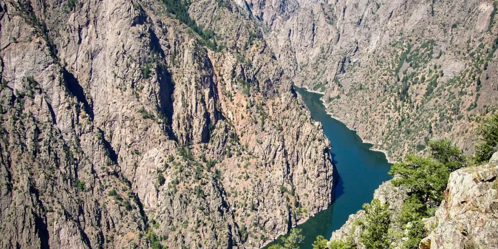 black canyon gunnison national park montagnes